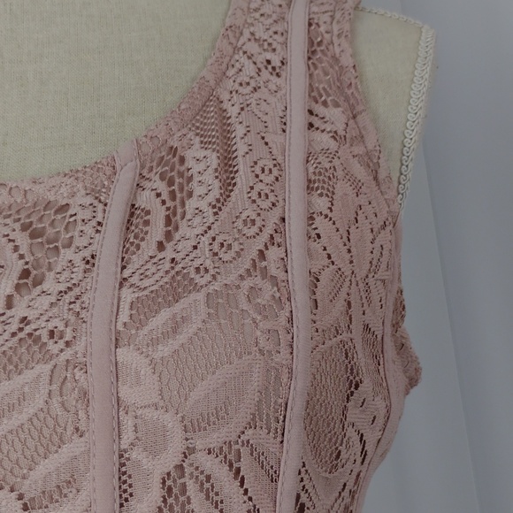 Candalite Women's Sleeveless Lace Maxi Dress. - Picture 9 of 15